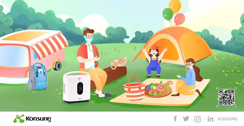Konsung portable oxygen concentrator