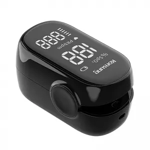 S01W Black Color LED Full Screen Portable Fingertip Blood Oximeter with Full Screen